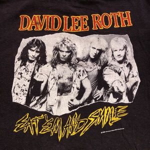Original David Lee Roth concert tee from 1986